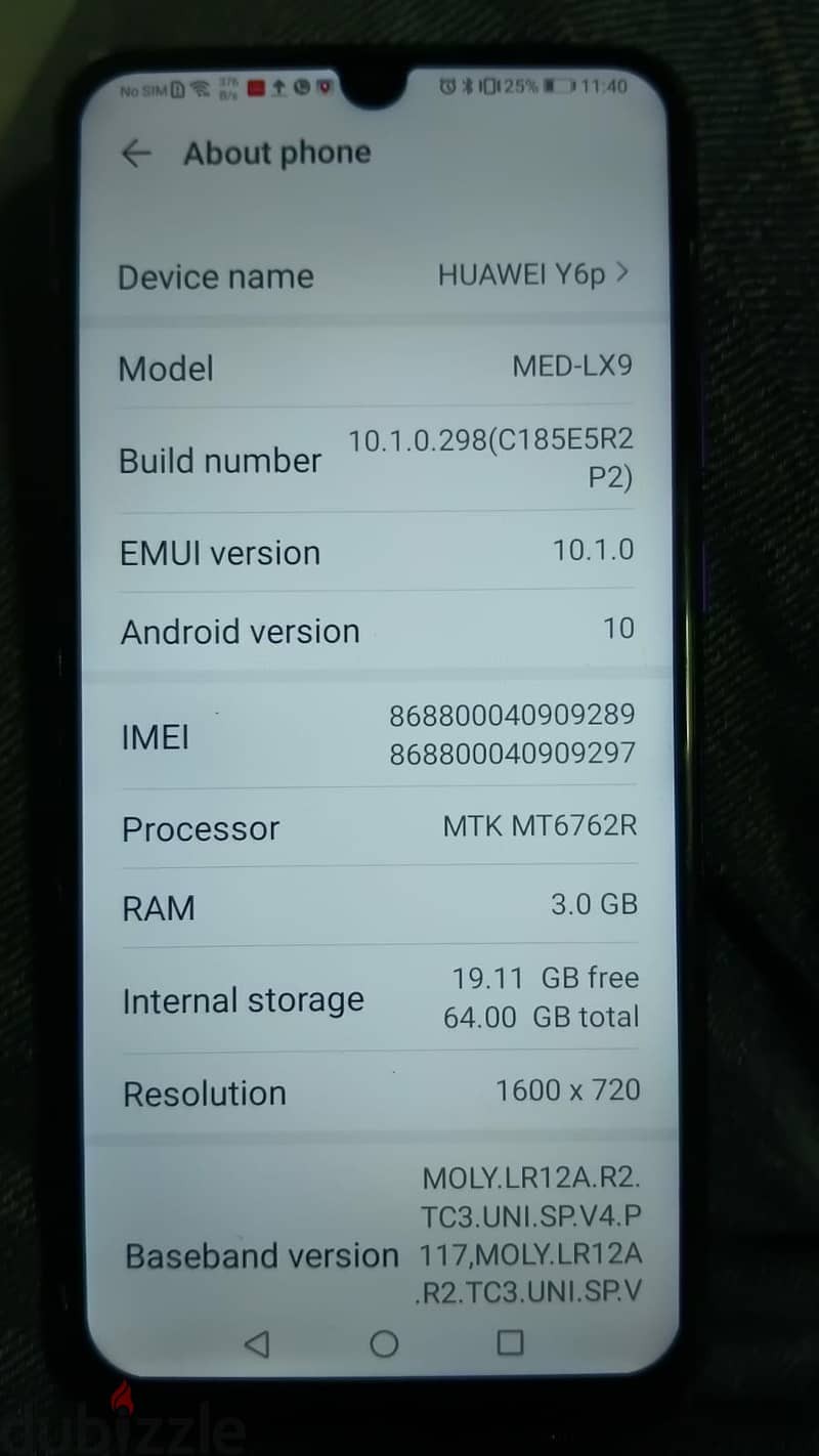Huawei Y6P 5