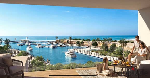 Finished chalet, sea view for sale in installments in Salt Marina, Ras El Hekma, North Coast
