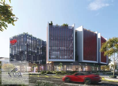 Ground Floor Pharmacy with Direct Front Facade on Main Al Bostan Street in Vara Plaza Mall in Sheikh Zayed