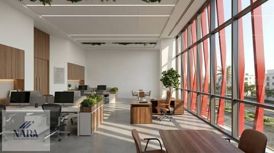 Administrative Office for Sale Directly from Owner on the Third Floor Overlooking the Plaza in Sheikh Zayed - Vara Plaza Project by Nara Developments