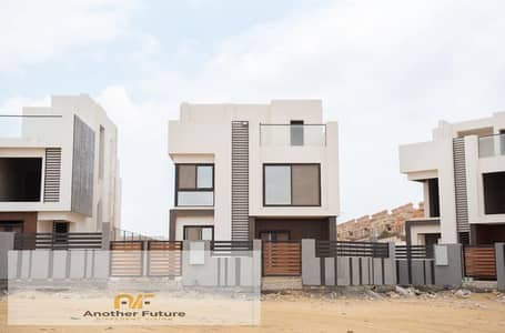 Ready to move in villa on Waslet Dahshour next to Mountain View and Palm Hills in the Moon Hills compound