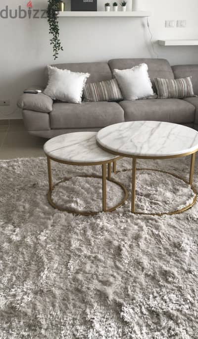 Marble top coffee table