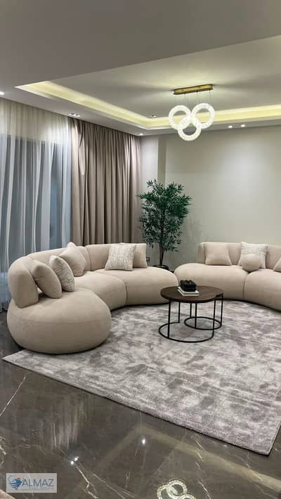 Furnished 191 sqm apartment for rent in Lake View Residence Compound, Fifth Settlement, near Petrosport Club and the Air Force Specialized Hospital.