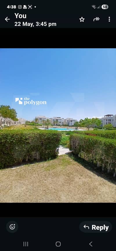 Ground challet ready to move for sale in amwaj sidi abdelrahman