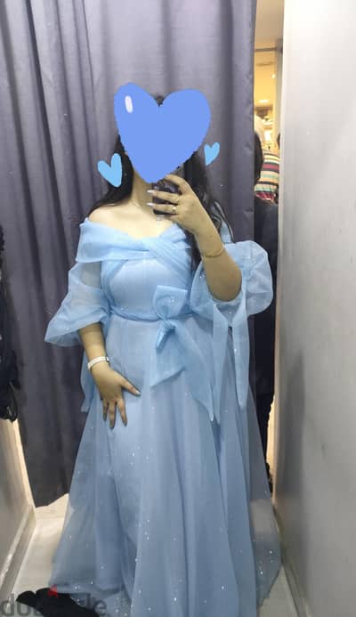 فستان خطوبة baby blue