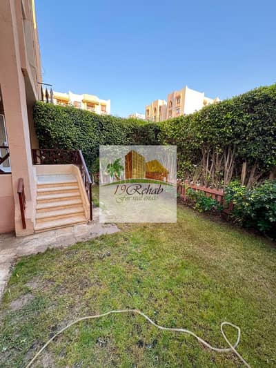 For sale in Al-Rehab, ground floor apartment with a private garden in the fifth phase, excellent condition