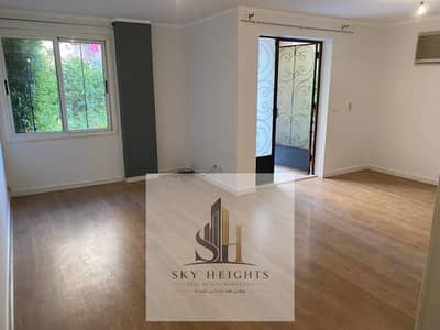 Ground floor apartment with garden for rent in Al Rehab, Phase 4, next to Mall 2, Gateway, services, banks, and markets. Steps away from Al Rehab Chur