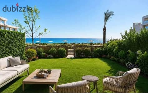 شاليه للبيع في مارباي رأس الحكمة | 98م + 67م جاردن | 2 غرفة | صف اول لاجون | North Facing | Marbay Ras El Hikma