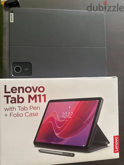 Lenovo tab m11 with tab pen + folio case