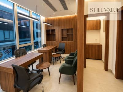 Furnished Administrative Office for Rent 56 sqm in Agora Mall, Fifth Settlement, Golden Square مكتب إداري للإيجار 56 متر مربع في مول أجورا، التجمع الخامس، الجولدن سكوير