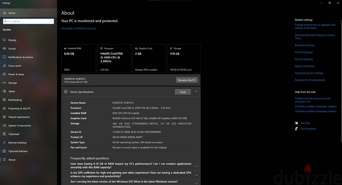Hp600g1 6