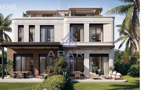 limited offer townhouse prime location open view for sale over 8 years - lowest downpayment -Crescent Walk in 6th settlement by Marakez