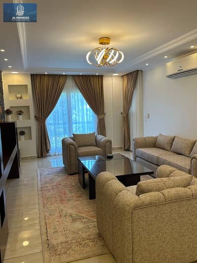 *Translation to English:*  *Available for rent in Rehab*   *Area: 131 sqm*