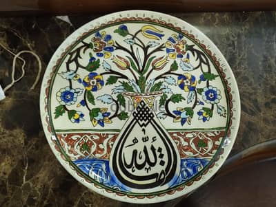 طبق  خزف  اسلامي  عثماني