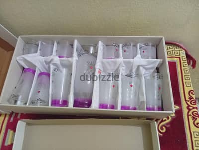 3 اقطم كاسات كريستال بوهيمي اصلي