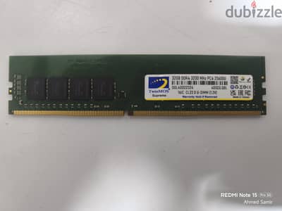رامة 32 جيجا DDR4 3200MHz للكمبيوتر المكتبي – TwinMOS Supreme