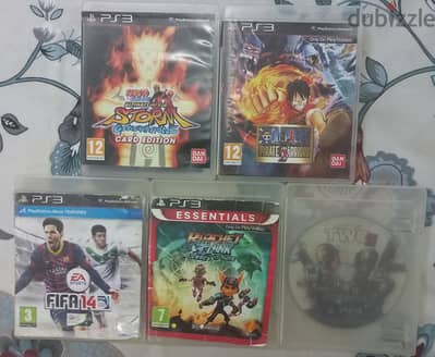 5 اسطوانات ps3 للبيع بحالة ممتازة