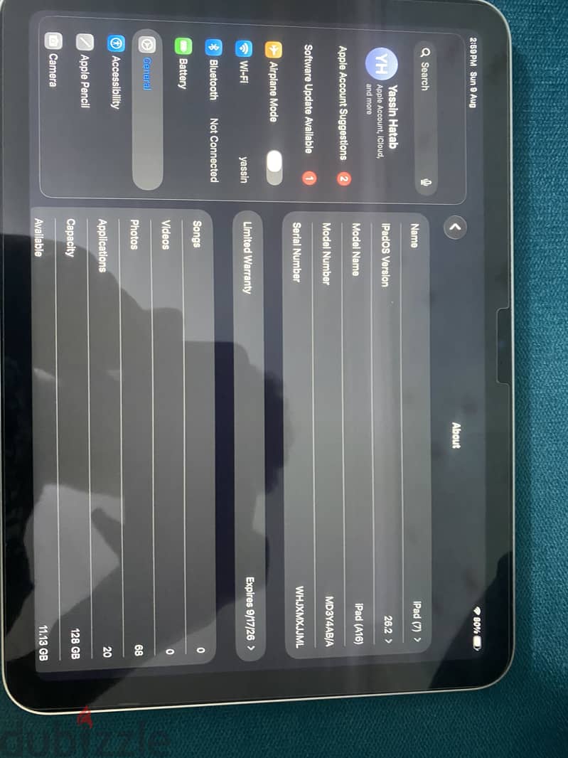 Ipad a16 11inch 5