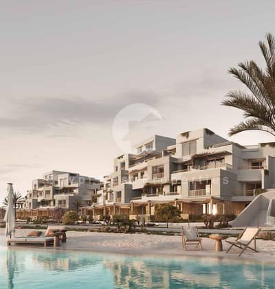 One-bedroom chalet for sale with a direct lagoon view 5% down payment  in masyaf North Coast
