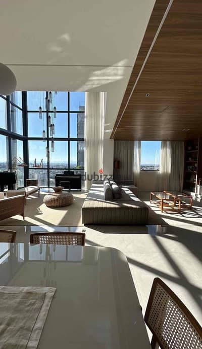 Receive immediately in Aeon Towers _ Aeon the last finished apartment immediately with air conditioning in Sheikh Zayed next to Mall of Arabia