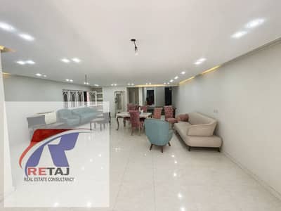 A great deal on a registered apartment for sale, fully air-conditioned, 320 square meters, 4 rooms and 3 bathrooms, in the First Abbas El Akkad Street