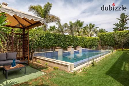 For Sale Luxury  Furnished Villa With Pool In Allegria Sheikh Zayed.