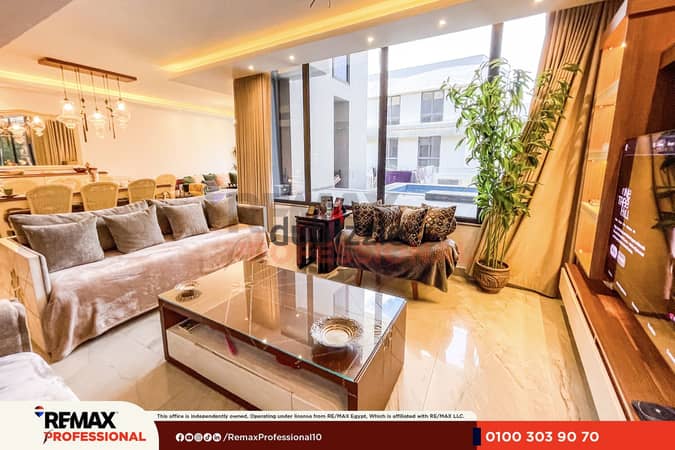 Ready to move Duplex with a Private swimming pool for sale in Smouha