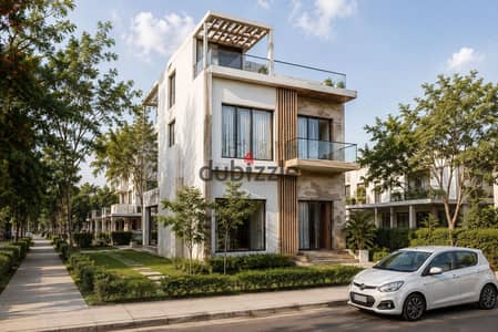 Twin House for sale in Sheikh Zayed, with a garden of 220 meters, and installment up to 10 years