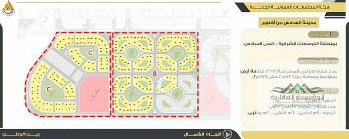 أرض للبيع فى بيت الوطن - التوسعات الشرقية - بجوار مول مصر و بالم هيلز - القطعة دبل فيس واجهة على ميدان ومنطقة خضراء بفيو مفتوح وغير مجروحة تماما