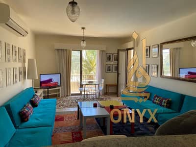 Chalet 67 sqm for Rent, Luxury Furnished, Pool View, Hot Deal Price in Marassi Catania, North Coast
