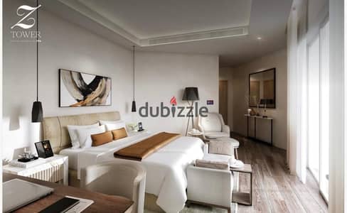A high-end finishing studio with air conditioning in ZED WEST in Sheikh Zayed