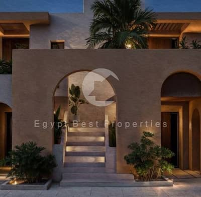 CHALET 3 BEDROOM FOR SALE IN NEW LAUNCH  NUBA SERVICED WITH 5% DP PANORAMIC SEA VIEW IN OGAMI IN RAS AL HEKMA IN NORTH COAST