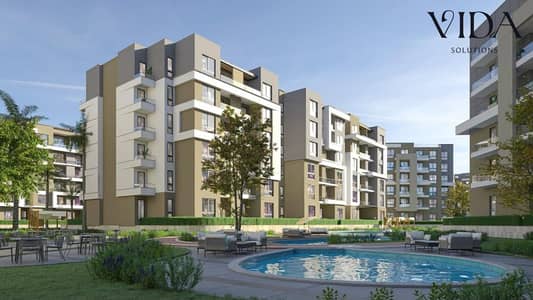 apartment for 143 sqm sale in Solin Compound on Al Nawadi Street in Hadayek October with a 10% down payment and installments for up to 10 years.