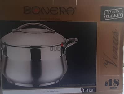 Bonera Venus Turkish 18/10 Stainless Steel Cookware Deep Pot