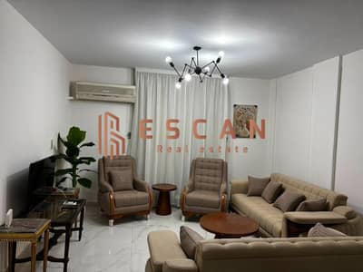 Furnished apartment for rent in Al Rehab, prime location near services, super lux finishing
