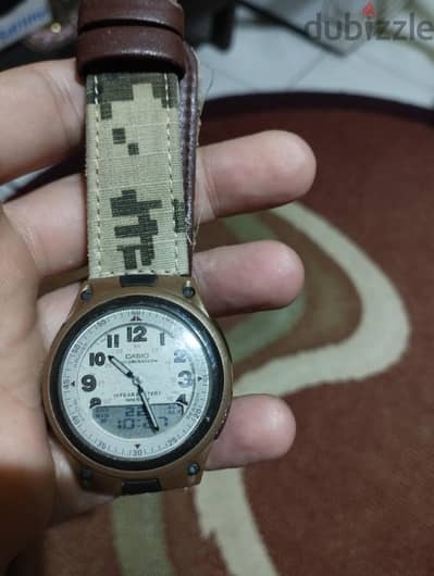 ساعة كاسيو اصلي مقاومة للماء والضغط بعقارب وديجتال