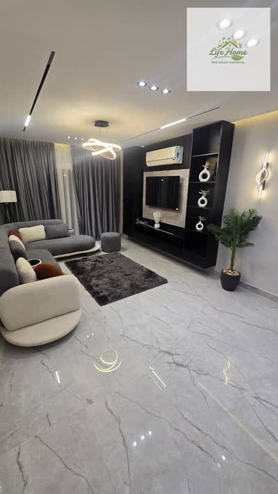 Furnished apartment for rent in Al-Rehab with two bedrooms and two bathrooms in the new seventh phase
