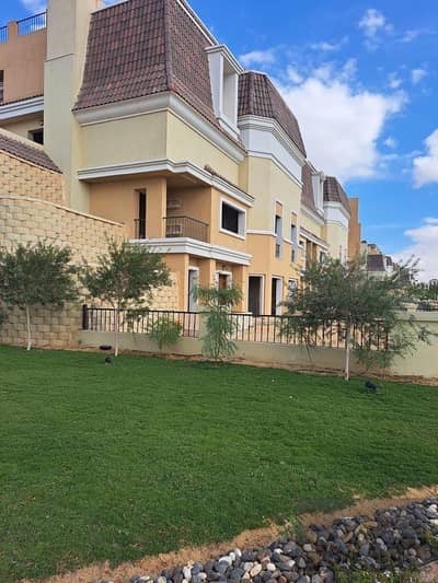 239m² villa at half price or with a 12-year installment plan, featuring a landscape view, in the Sarai compound in the heart of New Cairo.
