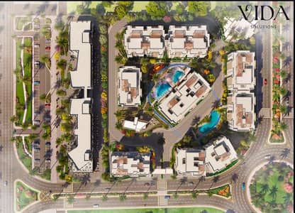 apartment for sale 110 sqm in Zaha Residence Compound directly on Al Wahat Road with a 10% down payment and installments for up to 10 years.