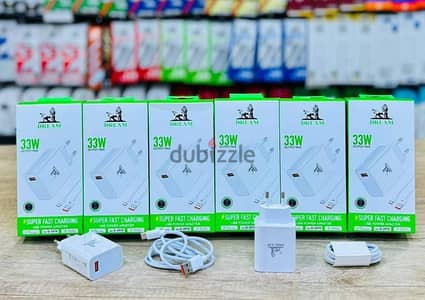 ضمان 24شهر علي fast charger شاحن 33W