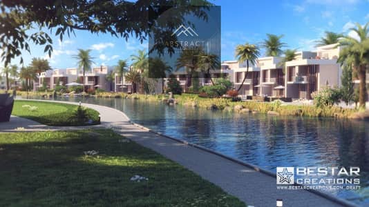 Get a villa for the price of an apartment with a 50% discount and a garden view in the Sarai compound on Suez Road, right next to Madinaty in New Cair