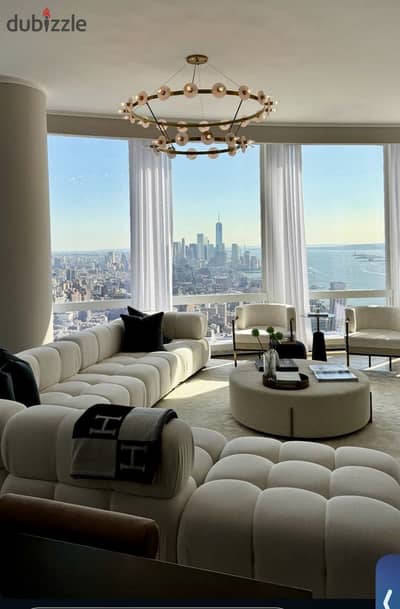 highest investment Immediate delivery of fully finished unit furnished with furniture, and AC lowest price in the market and the view of the Nile