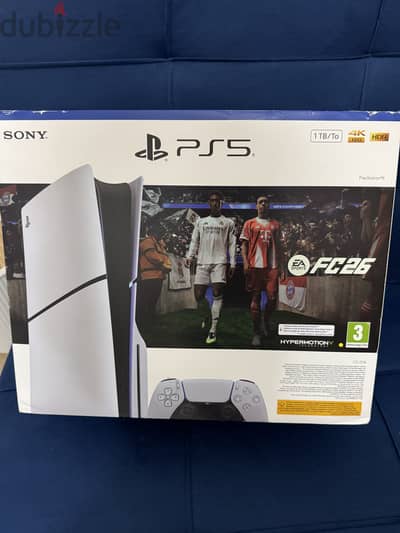 fifa 26   + بلاي ستيشن ٥ جديد سليم سي دي واحد تيرا