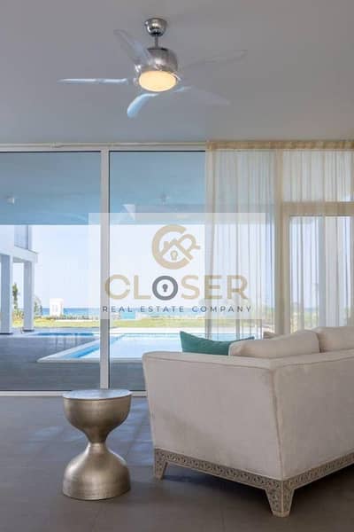 Last ground-floor chalet with a private garden direct sea view fully finished earliest delivery in the North Coast