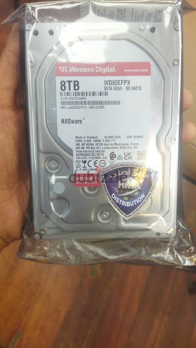 Western Digital Red Plus 8TB  SMWD80EFPX NEW