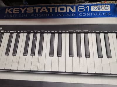 M Audio Keystation mk3 61 key - كيبورد ميدي ام اوديو 61 مفتاح