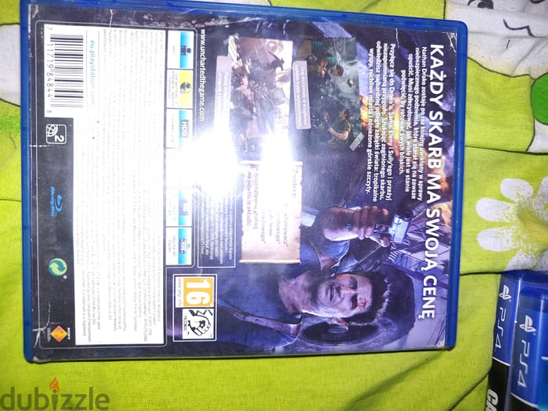 Uncharted 4 A Thief's End CD Used 1