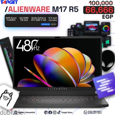 Dell Alienware Ryzen 9 6900HX l Ram 16 GB DDR5 l RTX 3080Ti 16GB 480Hz