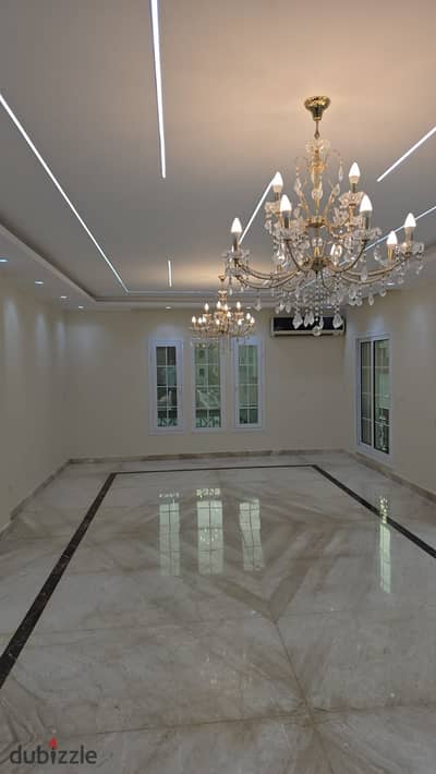 For rent: apartment 230 sqm, with kitchen, air conditioning, and chandeliers, Paradise Compound, New Cairo.