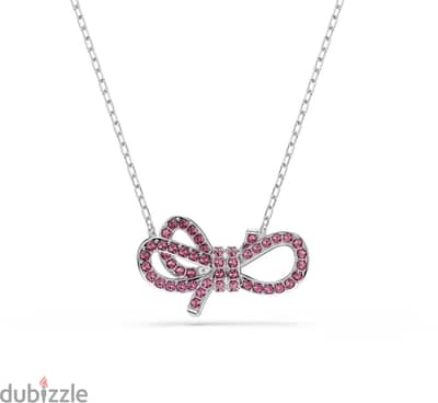 Swarovski Lifelong Bow Pendant – Pink Necklace Swarovski Lifelong Bow Pendant – Pink Necklace